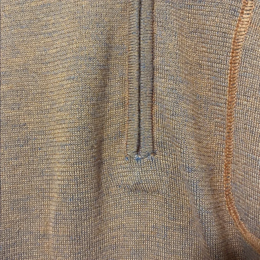 REI 1/4 Zip Orange Knit Sweater Men Large Long Sleeve | gorpcore | outdoor |